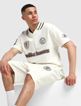 Goal Poloshirt - Herren, Beige - male - Size: M - Unlike Humans - FashionsVida
