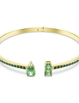 Matrix Armreif, Verschiedene Schliffe, GrÃ¼n, 18K Goldbeschichtet Unisex OS