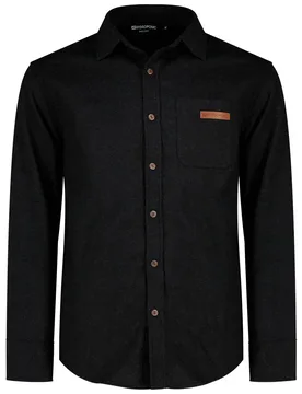 Chemise à Manches Longues Marine Grey Flannel M - Hydroponic - FashionsVida