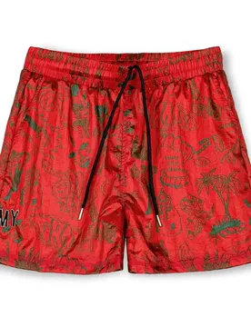 Pantaloni Corti The Toughest Satin Red L