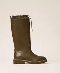 Bottes en caoutchouc avec cordon de serrage