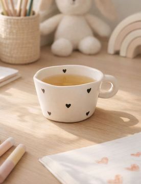 Sinsay - Tazza con cuori - nero