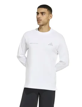 Maglietta A Maniche Lunghe Adi365 Running Community Culture White / Reflective Silver 2XL - Adidas - FashionsVida