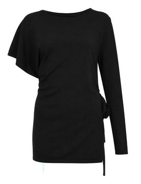 Maglia Elea Asimmetrica In Viscosa Stretch