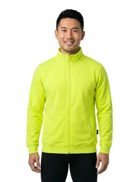 Sweat-shirt à Zip Sotra Yellow Yellow 4XL - U-Power - FashionsVida