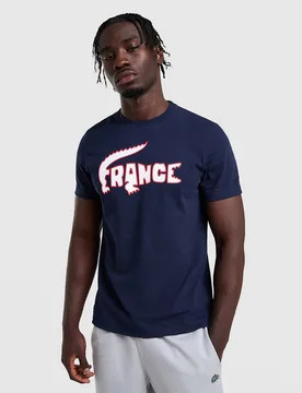 France T-Shirt - Herren, Blau - male - Size: 3/S - Lacoste - FashionsVida