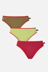Womens 3-Pack High Leg Knickers - - Size: S