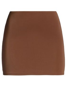 Minifalda Mujer Marrón XS Mujer