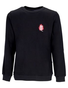 Felpa Girocollo Uomo Stay On Fire Crewneck Black