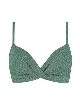 Top bikini da donna Twist verde scuro 36C - Beachlife - FashionsVida
