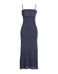 Midi-Kleid Damen Blau M Damen