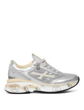 Sneakers Moerund 8084 In Pelle E Mesh