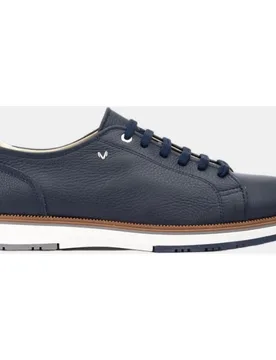 Zapatillas de hombre de piel en color Azul - Martinelli - FashionsVida