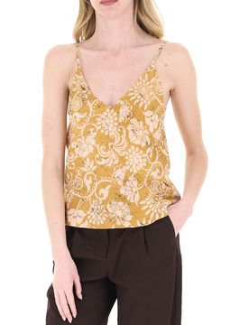 VICOLO Top in viscosa SENAPE M