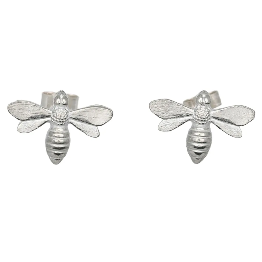Handmade Bee Stud Earrings - Natural Collection Select - FashionsVida