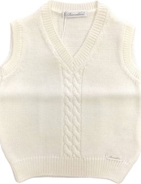 Gilet In Filo Bianco 105425
