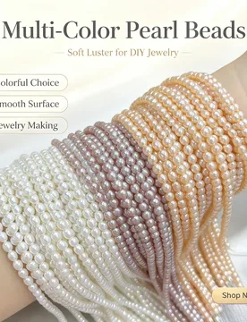 Natural Freshwater Pearl 3.5-4.5mm Orange Purple Luster Smooth Rice Isolate Bead Jewelry Make DIY Necklace Bracelet Accessories - Aliexpress - FashionsVida