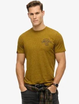 Superdry Men's Läsiges Copper Label T-shirt Gelb - Größe: M - 39.99 - FashionsVida