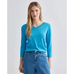 Jersey de mujer manga larga lisa