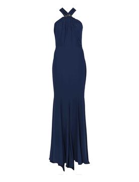 Vestito Lungo 66495 In Crepe