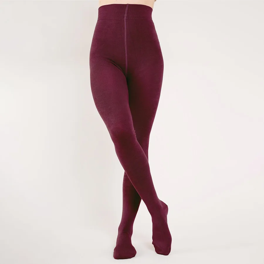 Nomads Bamboo Tights - Cranberry - Nomads - FashionsVida