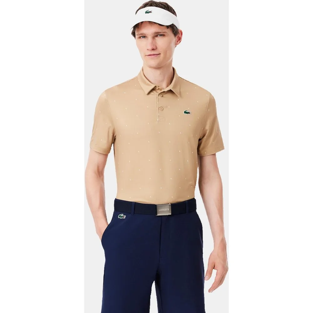 Polo de golf de corte regular de hombre con estampado - Lacoste - FashionsVida