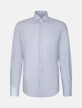 X-Slim Business Hemd Gestreift Blau 42 - Seidensticker - FashionsVida