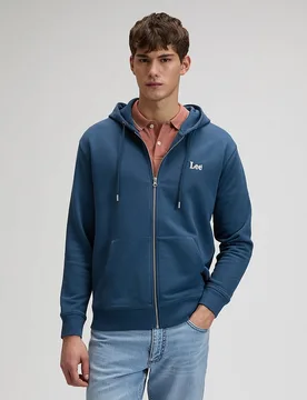 Sudadera con capucha de hombre con cremarella - Lee - FashionsVida