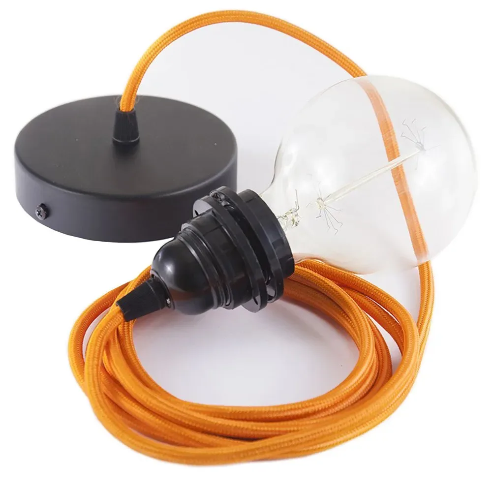 Cables Lampe Suspendue Pendel Pour Abat-jour Rm15 50 Cm Orange / Black One Size - Creative - FashionsVida