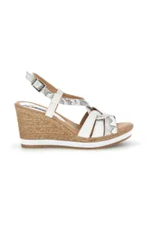 Sandali bianco Made in Italy con tomaia in pelle MK3226228 39