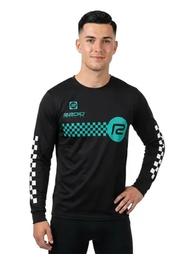 T-shirt à Manches Longues Checker
