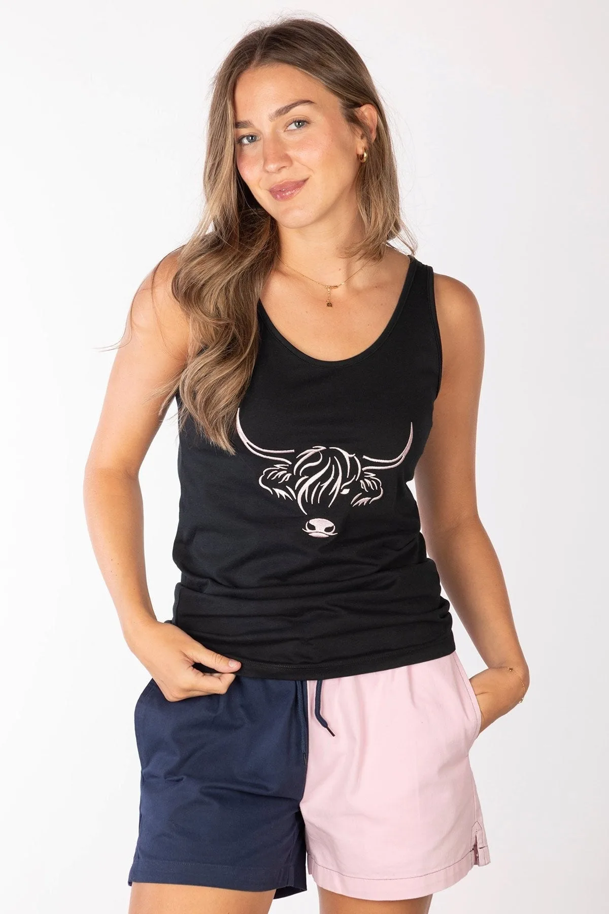 Byland Womens Cow Pattern Vest Top - - Size: 10 - Rydale - FashionsVida