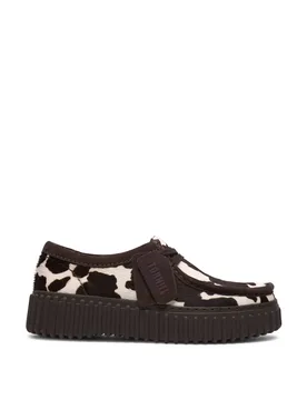 Leather Animal Print Platform Shoes Multi female - Clarks - FashionsVida