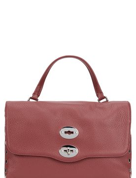 Postman Shoulder Handbag in 100% Calfskin with Buckle Closure, 30 x 18 x 15 cm