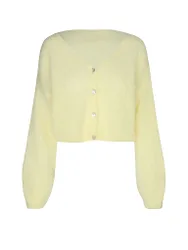 Cardigan Cropped Fit CORNELIA gelb L damen