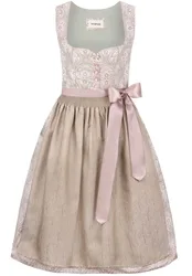 Dirndl Rajana (rose, Gr. 48) von Bergfeuer Couture für Damen, 100 % Polyester