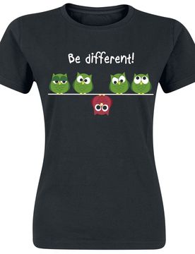 T-Shirt - XS bis XXL - für Damen - Größe L - schwarz - Frauen - female