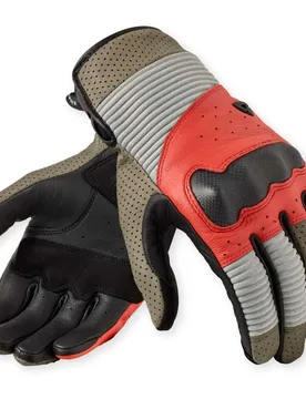 Guanti Moto Lewisville Sabbia Rosso taglia 2XL - Rev'it - FashionsVida