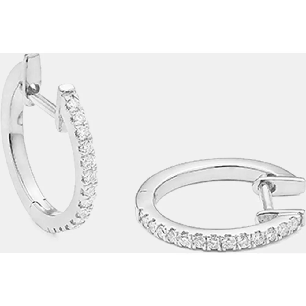 Pendientes de aro de oro y diamantes - El Corte Inglés - FashionsVida