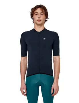 Maglia A Maniche Corte Prima Pelle Navy Blue - PISSEI - FashionsVida