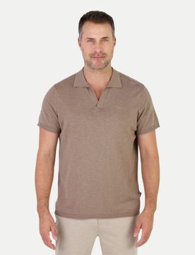 Poloshirt Strick 17 Braun L
