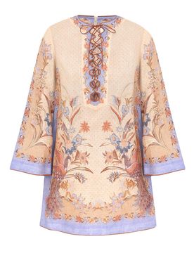 Zimmermann Mini Floral Tunic Dress