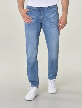 Jeans lavaggio chiaro super stone washed in cotone stretch - My Stuff - FashionsVida