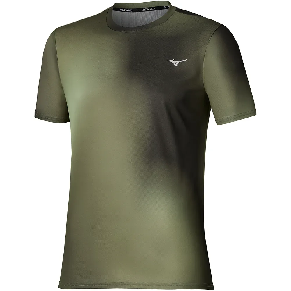 Maglietta A Maniche Corte Core Graphic Forest Night / Martini Olive M - Mizuno - FashionsVida