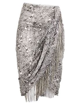 Midi-Rock Damen Hellgrau 34 Damen