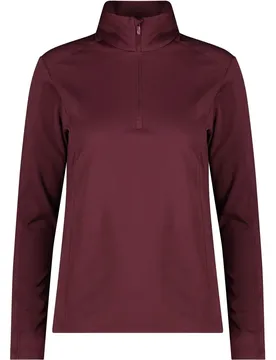 Sweat Damen Rollkragenpullover, rot D44