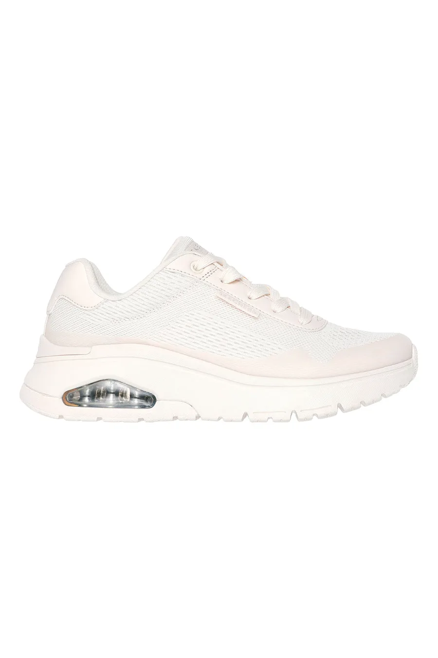Sneakers Vegan Bianche con Platform Uno Flex - Spring On Air 38 - Skechers - FashionsVida