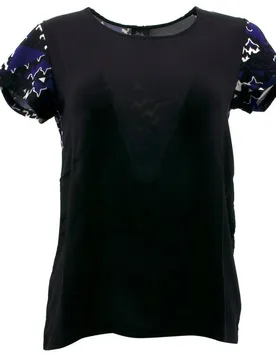 Daslu Black Silk Top - Daslu - FashionsVida