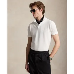Polo de hombre de piqué elástico Custom Slim Fit