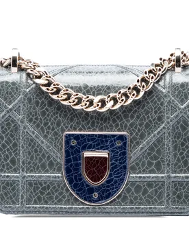Mini Crackled Deerskin Diorama Flap - Dior - FashionsVida